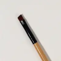 Кисть для макияжа, скошенная, 18 (&plusmn; 1) см, бежевая