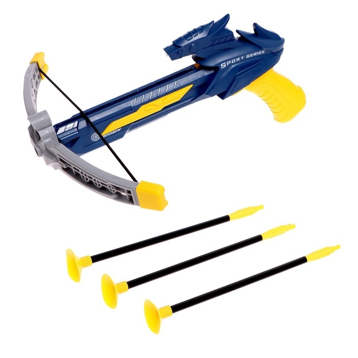 Арбалет &laquo;Спортивный&raquo;, стреляет присосками, с лазером, цвета МИКС