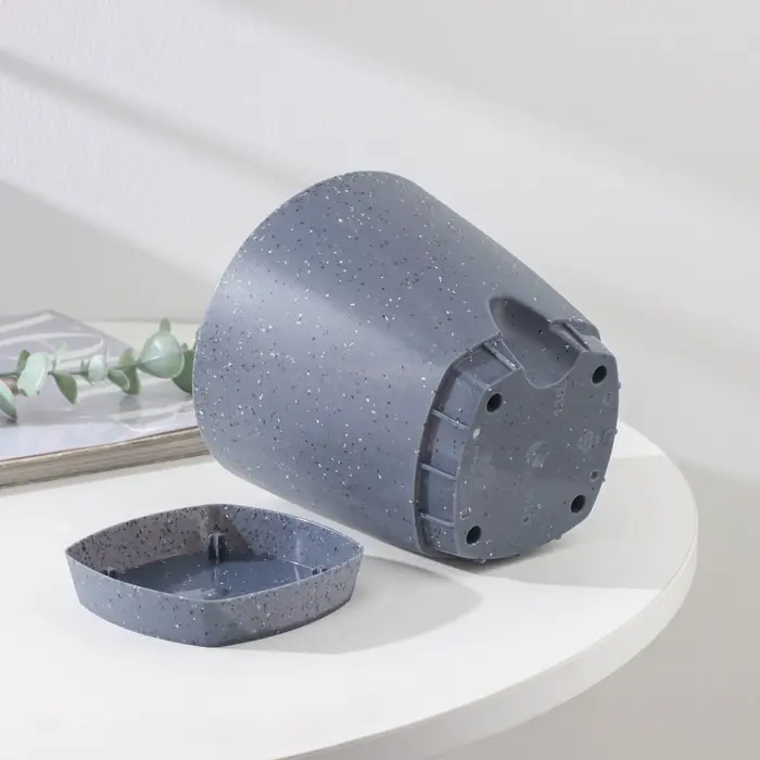 Горшок для цветов с прикорневым поливом &laquo;Amsterdam&raquo;, 1,35 л, d=14 см, темный камень