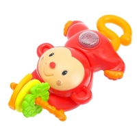 Музыкальная погремушка &laquo;Обезьянка&raquo;, свет, звук, цвет МИКС