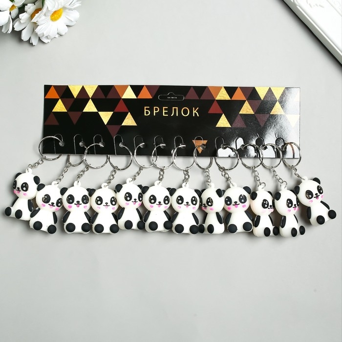 Брелок резина "Панда" 4,7х3,5х2,5 см