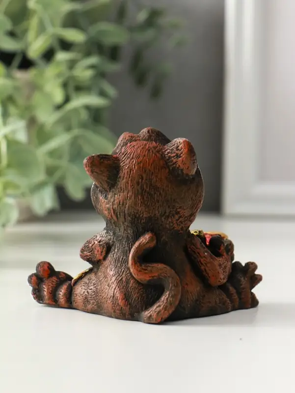 Фигура "Кот на рыбалке" 10 см