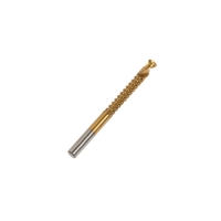 Сверло фрезерное универсальное ТУНДРА, HSS, TiN, цилиндрический хвостовик, 6.5 x 85 мм