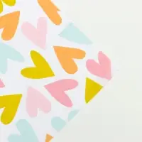 Бумага упаковочная тишью &laquo;С любовью&raquo;, 50 см &times; 70 см, 17 грамм