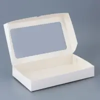 Коробка складная под белая, 26 х 15 х 4 см