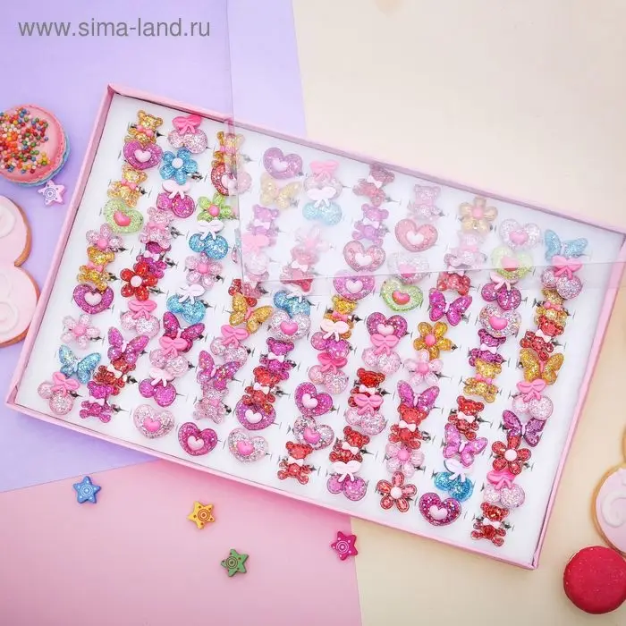 Кольцо детское Выбражулька &laquo;Блеск&raquo;, форма МИКС, безразмерное