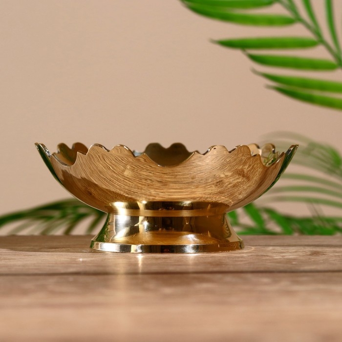 Чаша "Краун" латунь, перламутр 12х12х4,5 см