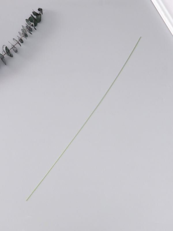 Проволока для изготовления искусственных цветов "Зелёная хром" длина 40 см сечение 0,7 мм набор 50 ш