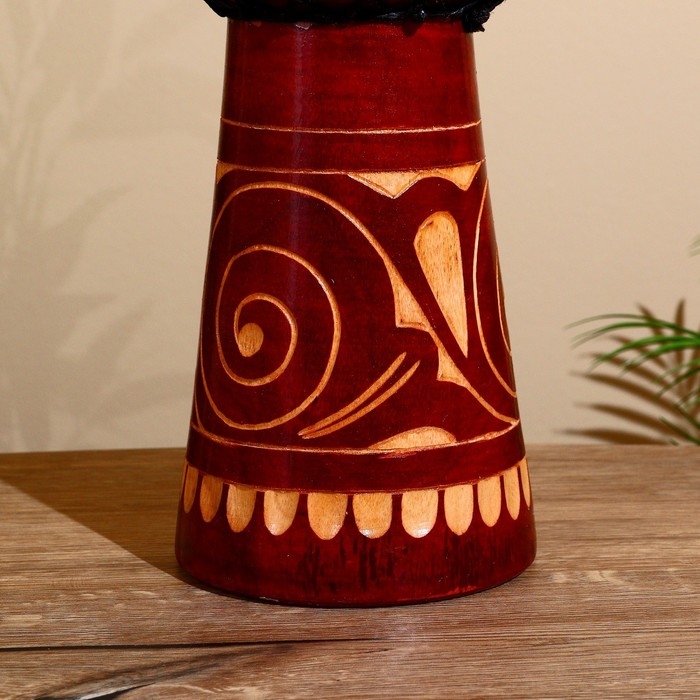 Сувенирный музыкальный инструмент барабан джембе "Светлый" 40х18х18 см МИКС