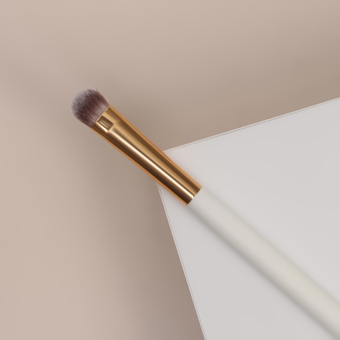 Кисть для макияжа &laquo;White&raquo;, 17,5 (&plusmn; 1) см, цвет белый