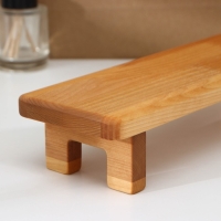 Доска сервировочная с ручкой Adelica, на ножках, 38&times;10&times;6 см, берёза