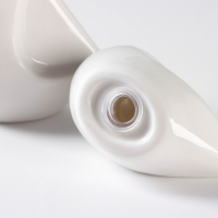 Набор фарфоровый для специй на бамбуковой подставке BellaTenero &laquo;Совы&raquo;, 2 предмета: солонка 100 мл, перечница 130 мл, цвет белый