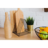 Подставка под разделочные доски Доляна &laquo;Лофт&raquo;, 26&times;18&times;21, цвет чёрный