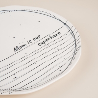 Набор тарелок фарфоровых SL Home &laquo;Милый дом&raquo;, d=21 см, цвет белый