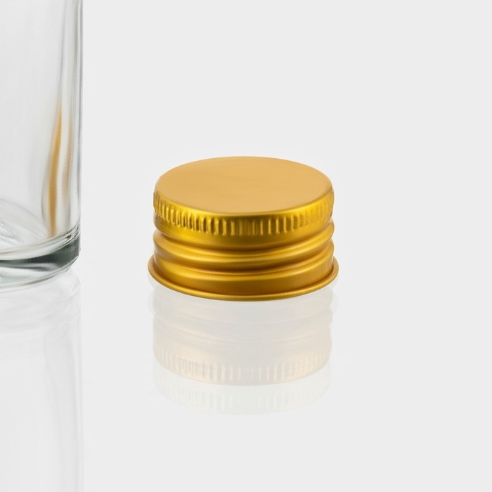 Бутыль стеклянная для соусов и масла с металлической крышкой, 150 мл, 6,5&times;3&times;12,5 см