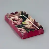 Коробка для печенья, &laquo;Цветочки&raquo;, 10.5&times;20&times;3 см