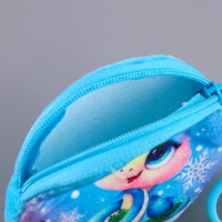 Кошелёк новогодний детский &laquo;Змейка&raquo;, плюшевый, цвет МИКС