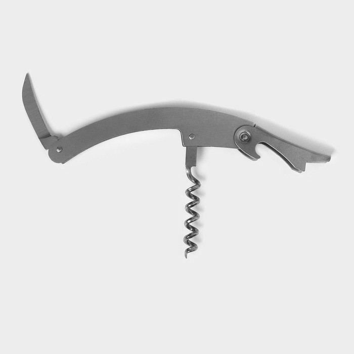 Набор для вина Доляна &laquo;Бутылка&raquo;, 3 предмета: штопор, воронка, кольцо