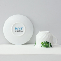 Сервиз столовый &laquo;Лист папоротника&raquo;, 37 предметов, стеклокерамика