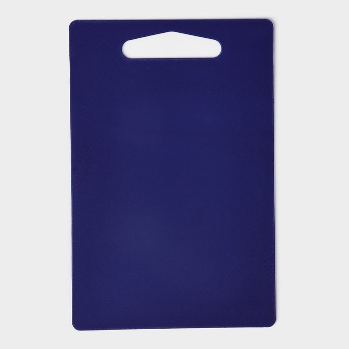 Доска разделочная пластиковая Доляна &laquo;Хозяюшка&raquo;, прямоугольная, 28&times;18 см, цвет синий