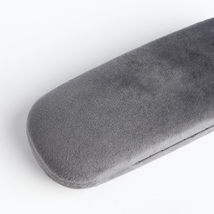 Футляр для очков на хлопушке, длина 16 см, цвет серый