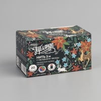 Гирлянда &laquo;Нить&raquo; 3 м с насадками &laquo;Звёзды&raquo;, IP20, прозрачная нить, 20 LED, батарейки AAх3 (нет в комплекте), свечение мульти