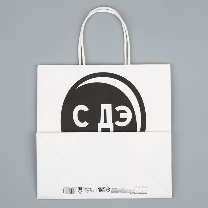 Пакет подарочный, упаковка, &laquo;С Дэ Рэ&raquo;, 22 х 22 х 11 см