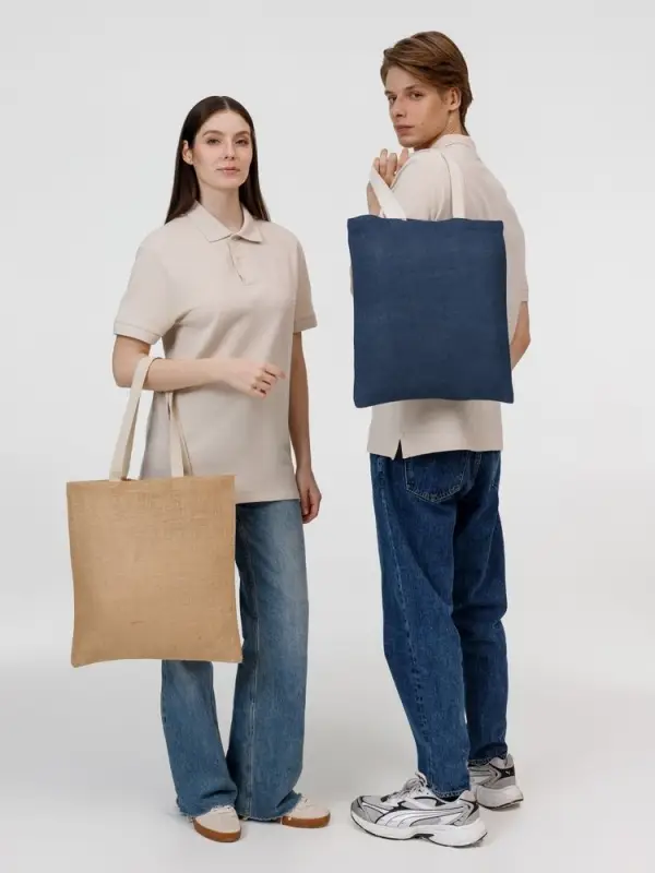 Холщовая сумка на плечо Juhu, синяя