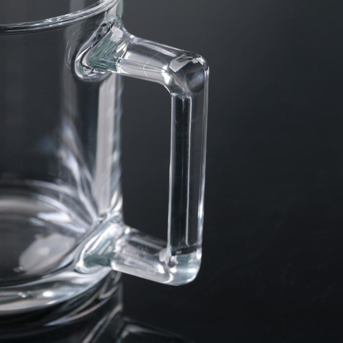 Кружка стеклянная &laquo;Фитнес&raquo;, 250 мл