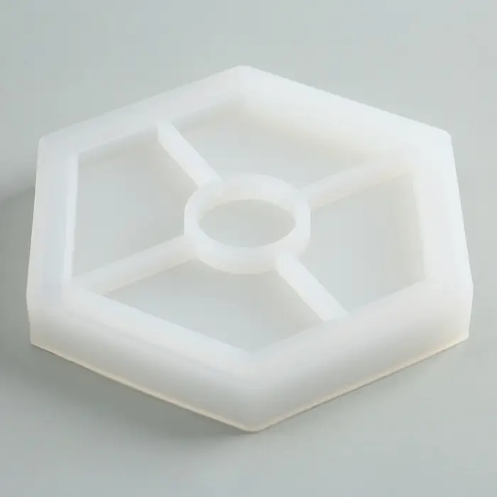 Подставка из гипса. Набор для создания поддона с красками &laquo;Шестиугольник&raquo;