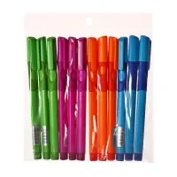 Ручка шариковая Calligrata, синий стержень, узел 0.7 мм, резиновый упор, МИКС