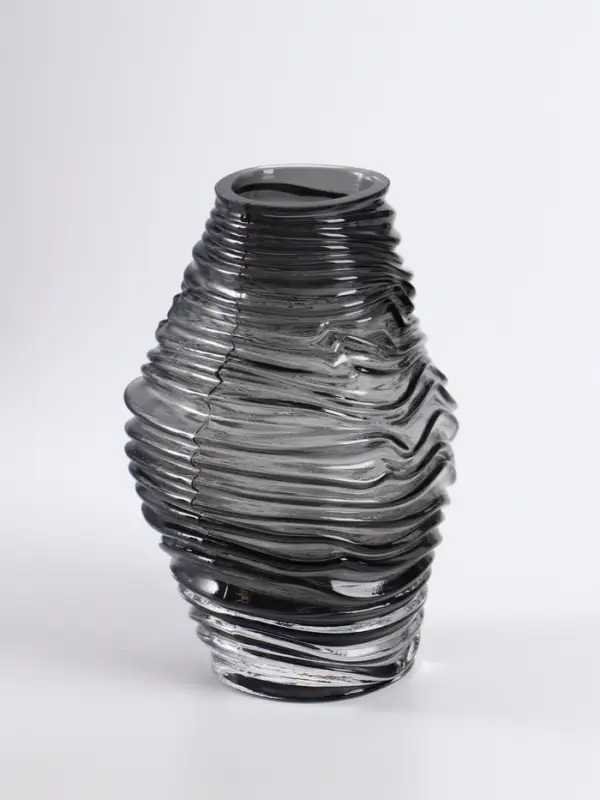 Ваза &laquo;Модесто&raquo;, 19&times;12 см, стекло, чёрная