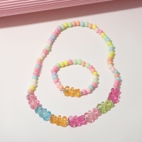 Набор детский &laquo;Выбражулька&raquo; 2 предмета: бусы, браслет, мармеладные мишки, цветной