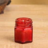 Свеча вотивная в стеклянной баночке с крышкой 100 гр, тропический закат