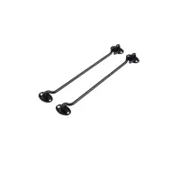 Крючок ветровой LOCKLAND KV001, L=250 мм, нержа, цвет черный, 2 шт