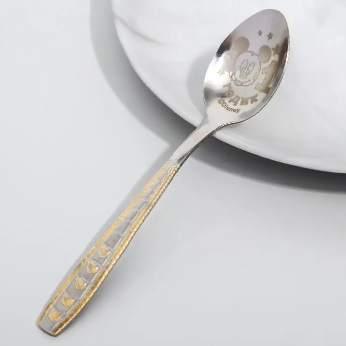Ложечка детская "1 год" (для малыша), Микки Маус, 2,3 х 11 см