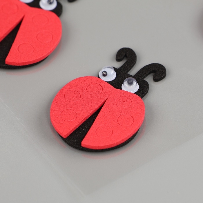 Набор наклеек из EVA "Божья коровка", 8 шт