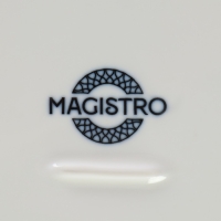 Набор тарелок фарфоровых десертных Magistro Mediterana, 2 предмета: 21&times;20 см, цвет бежевый