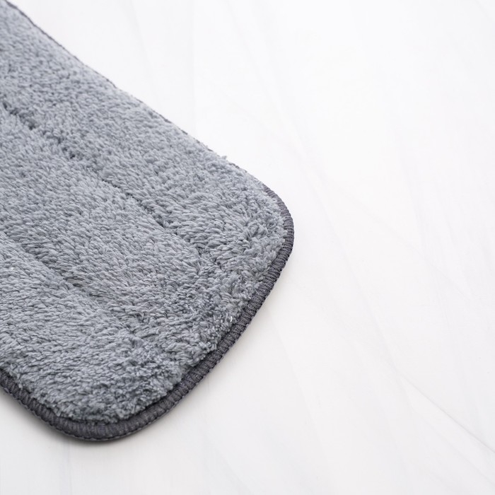 Насадка для швабры с распылителем Доляна, 40&times;13 см, микрофибра, цвет серый