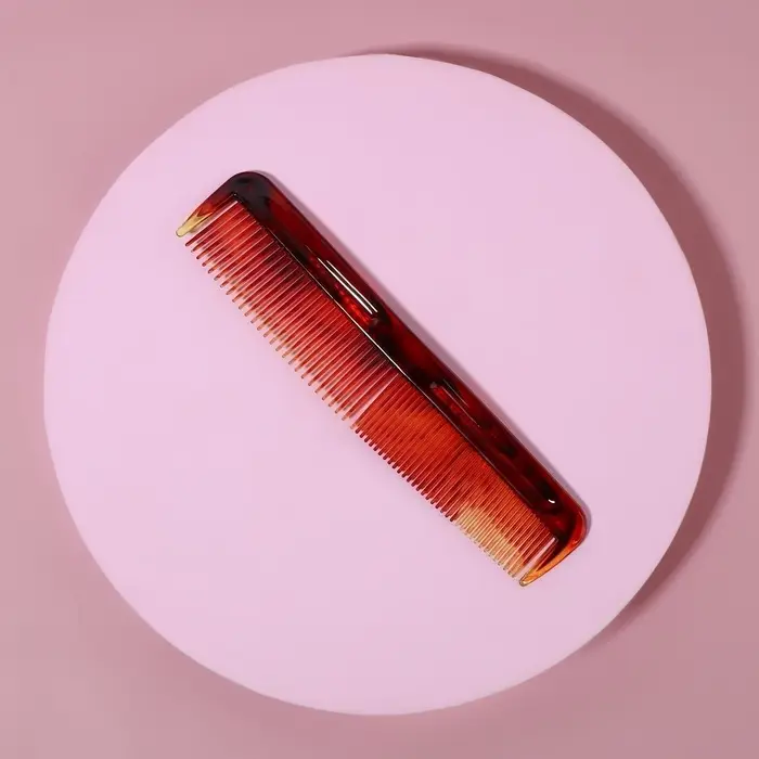 Расчёска комбинированная, 12.5&times;3 (&plusmn;1) см, цвет &laquo;янтарный&raquo;