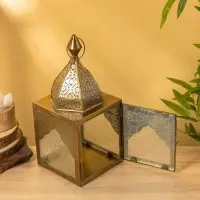 Подсвечник фонарь "Купол" железо 16х15,5х34,5 см