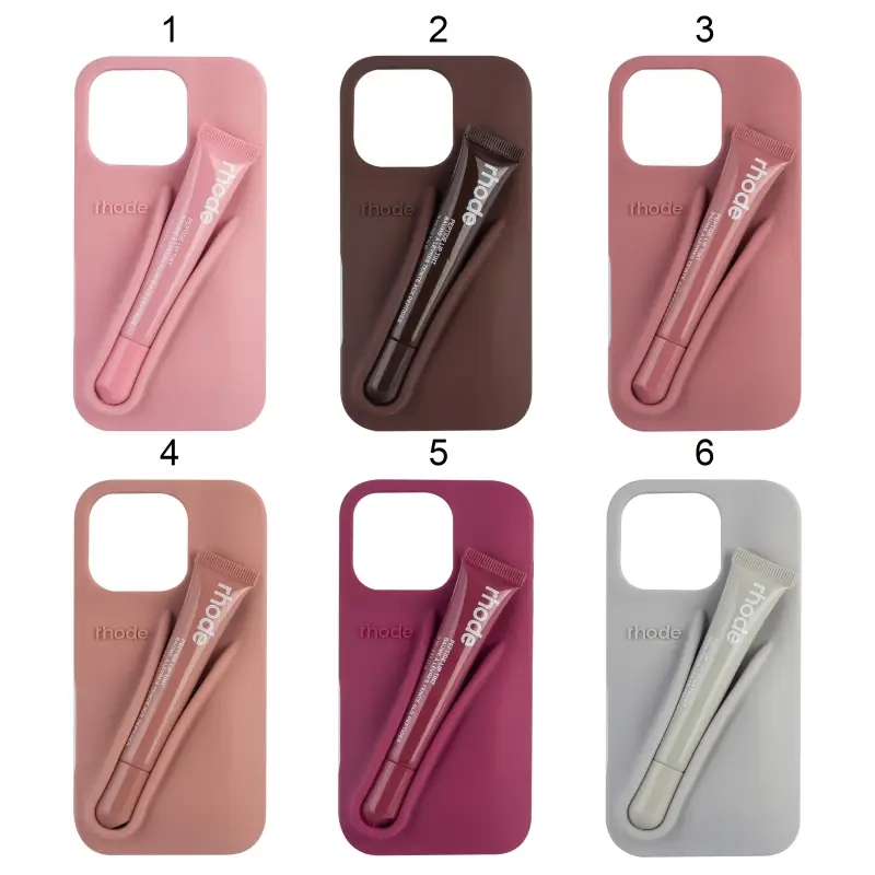 Чехол iPh 15 Pro Max Rhode с блеском для губ