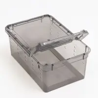 Переноска - отсадник для рептилий, 19 х 12,5 х 7,5 см, черная