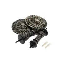 Крючок для штор CAPPIO KS030, d=95 мм, цвет черное золото, 2 шт