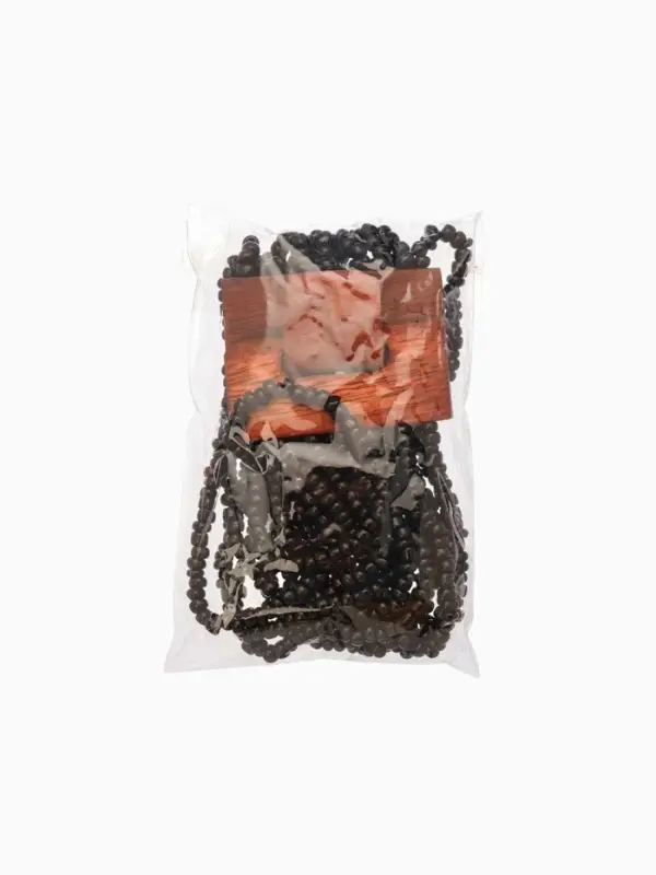 Браслет плетёный 20х5 см, цв. чёрный