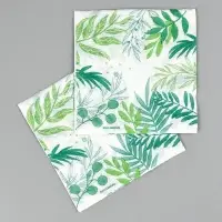 Салфетки бумажные однослойные &laquo;Узоры природы&raquo;, 24х24 см, 50 шт