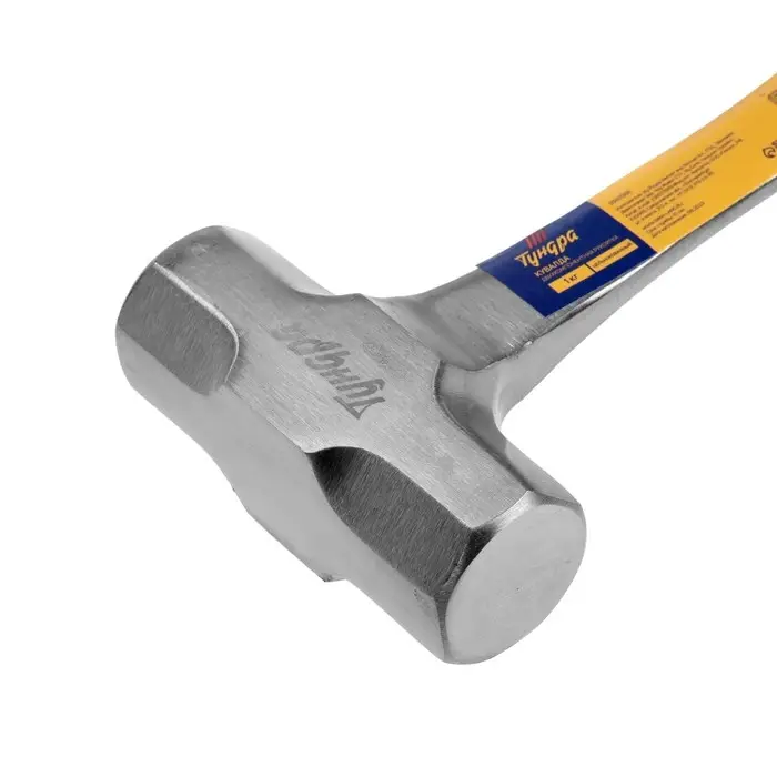 Кувалда ТУНДРА ПРОФИ, цельнокованая, двухкомпонентная рукоятка, 1 кг