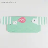 Коробка для макарун кондитерская, упаковка &laquo;Сюрприз&raquo;, 18 х 5,5 х 5,5 см