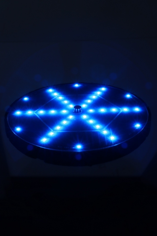 Фонтан на солнечной батарее,  h=0,55 метра, 180 л/ч, 7 Вт,  LED-подсветка, JT-180-36LED