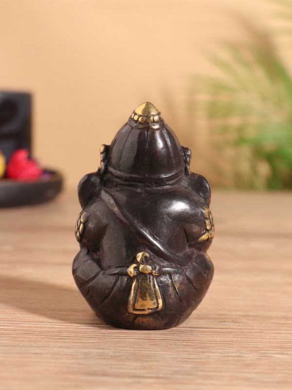 Сувенир бронза "Ганеша" 5х5х8 см